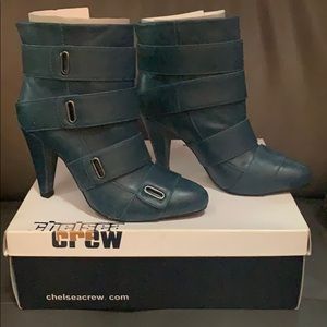 Blue Heeled Boots